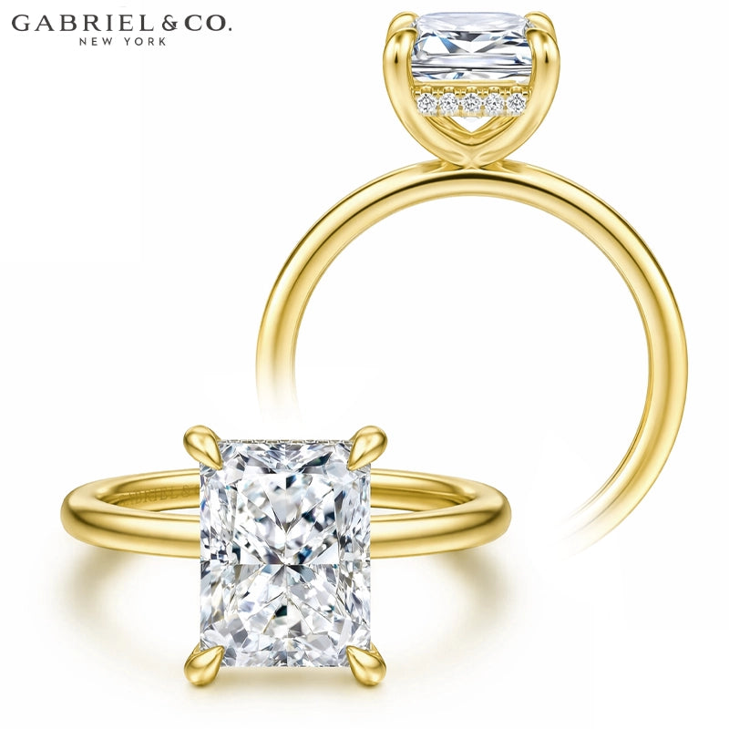 3.00ctr-5.00ctr Radiant Cut Lab Grown Diamond Ring