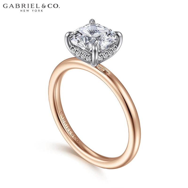 1.25ctr-2.50ctr Square Cushion Cut Lab Grown Diamond Ring