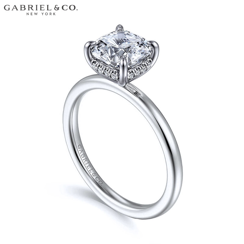 1.25ctr-2.50ctr Square Cushion Cut Lab Grown Diamond Ring