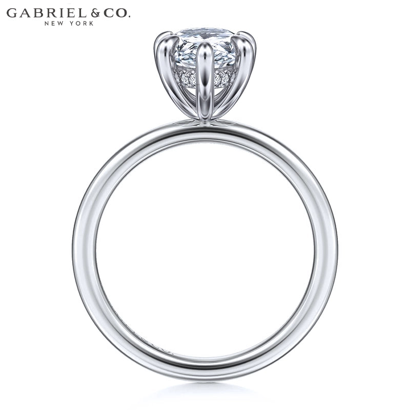 1.00ctr-2.00ctr Pear Cut Natural Diamond Ring