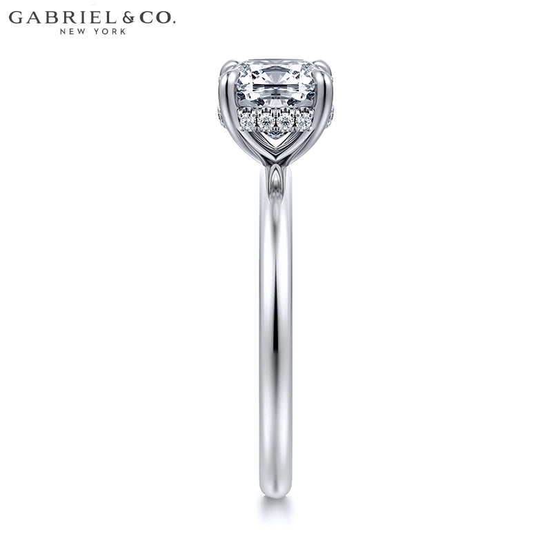 1.25ctr-2.50ctr Square Cushion Cut Lab Grown Diamond Ring
