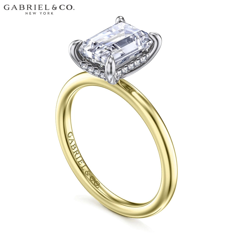1.00ctr-2.00ctr Emerald Cut Natural Diamond Ring Tailor Made