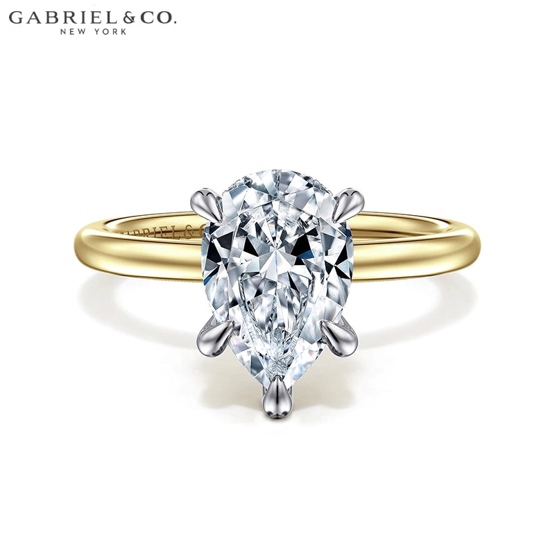 2.08ctw Pear Cut Lab Grown Diamond Ring
