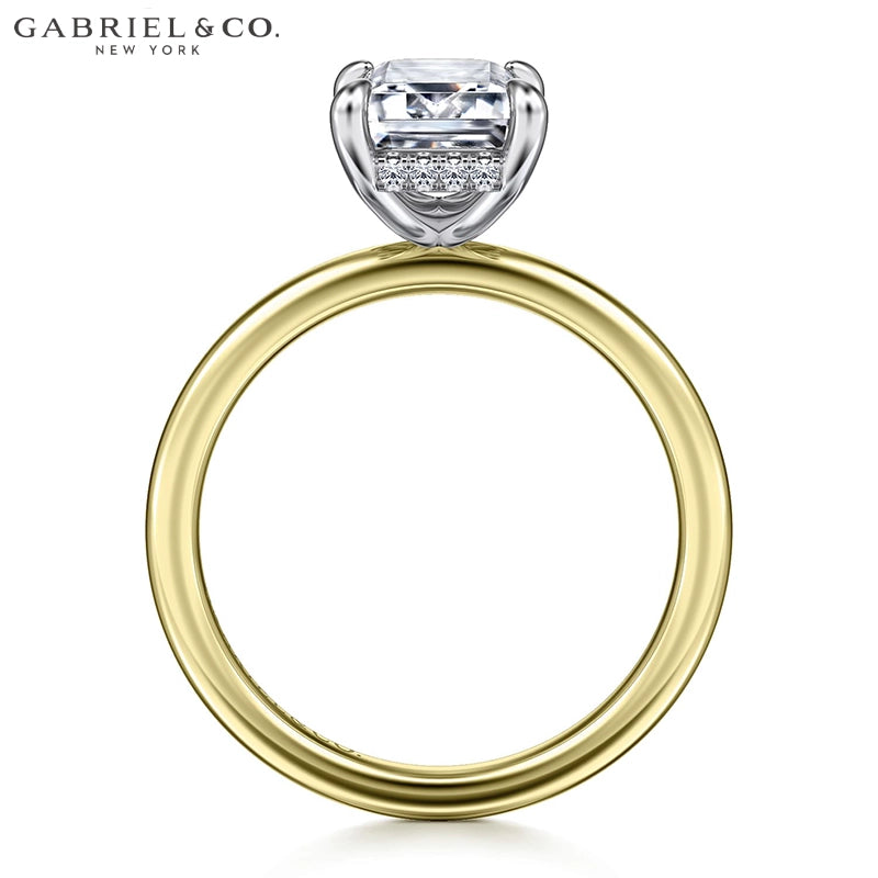 1.00ctr-2.00ctr Emerald Cut Natural Diamond Ring