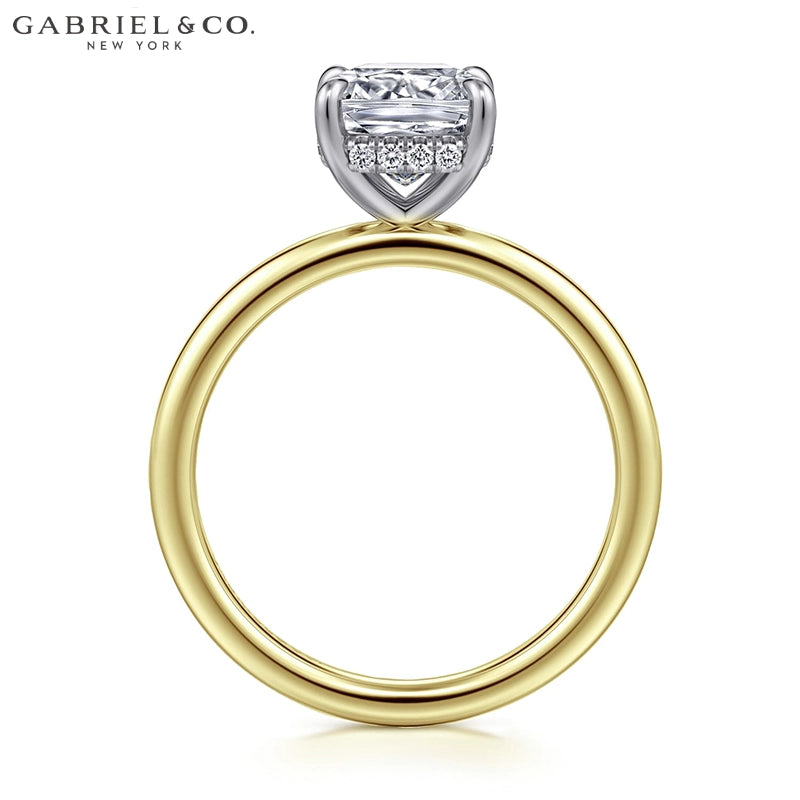 1.25ctr-2.50ctr Square Cushion Cut Lab Grown Diamond Ring