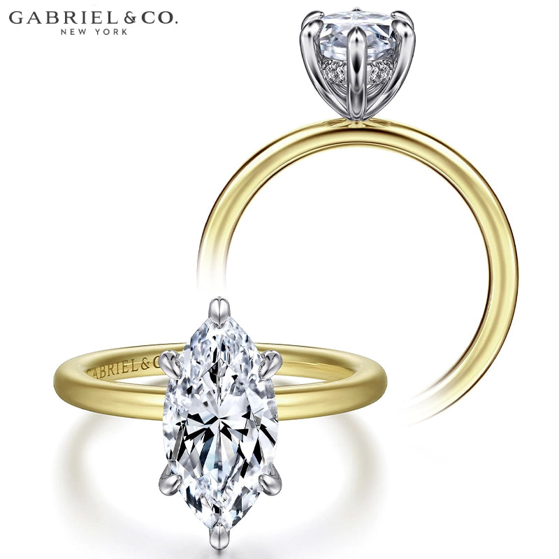 1.25ctr-2.50ctr Marquise Cut Lab Grown Diamond Ring
