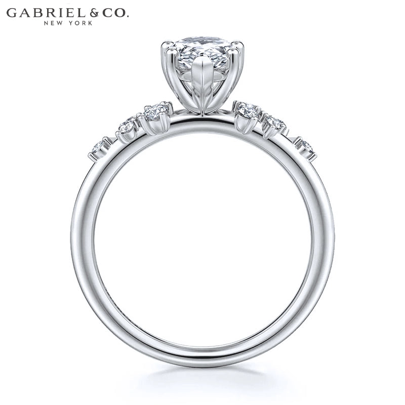 1.00ctr-2.00ctr Pear Cut Natural Diamond Ring Tailor Made
