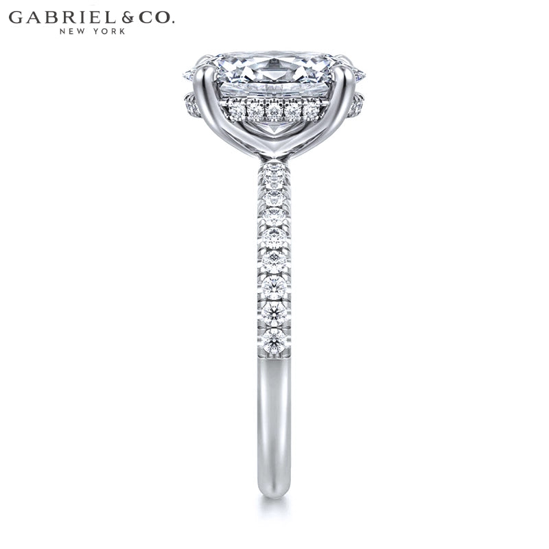 1.00ctr-2.00ctr Oval Cut Natural Diamond Ring Tailor Made