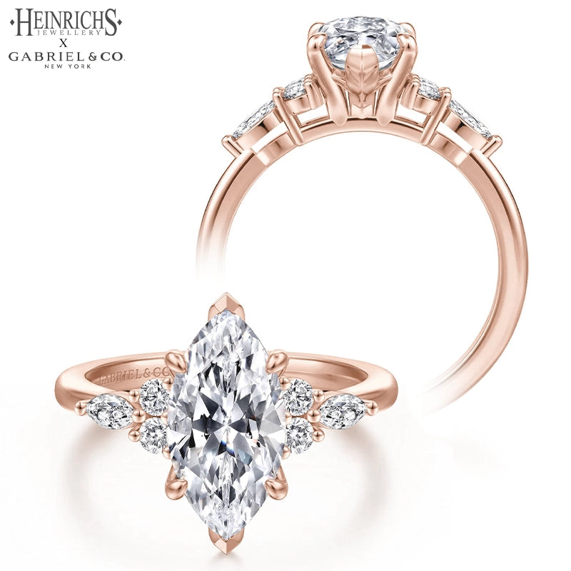 1.25ctr-2.50ctr Marquise Cut Lab Grown Diamond Ring