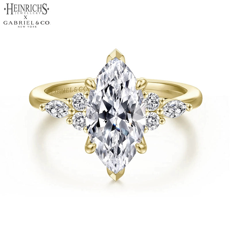 1.25ctr-2.50ctr Marquise Cut Lab Grown Diamond Ring