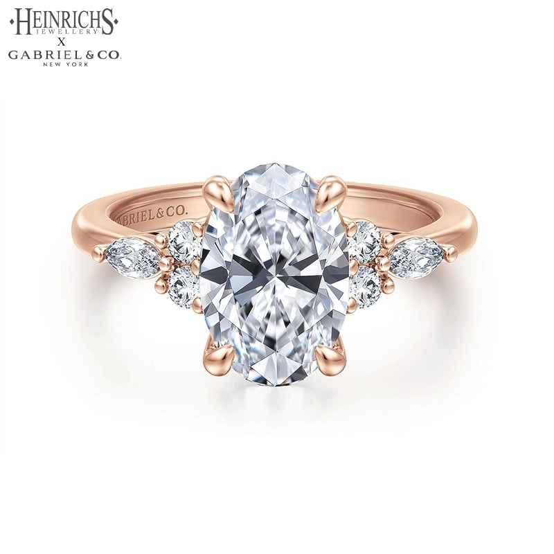 1.25ctr-2.50ctr Oval Cut Lab Grown Diamond Ring Tailor Made