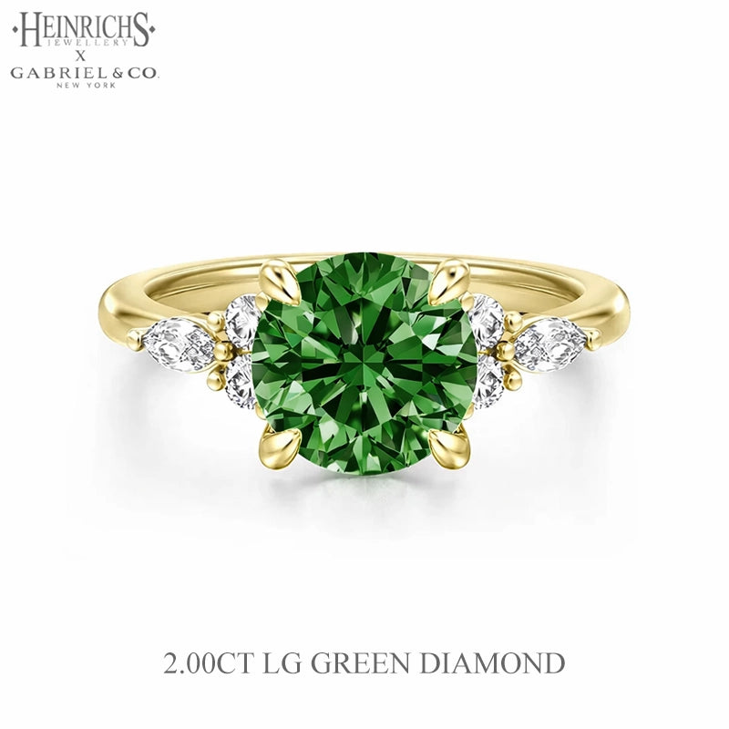 1.25ctr-2.50ctr Round Cut Lab Grown Diamond Ring Tailor Made