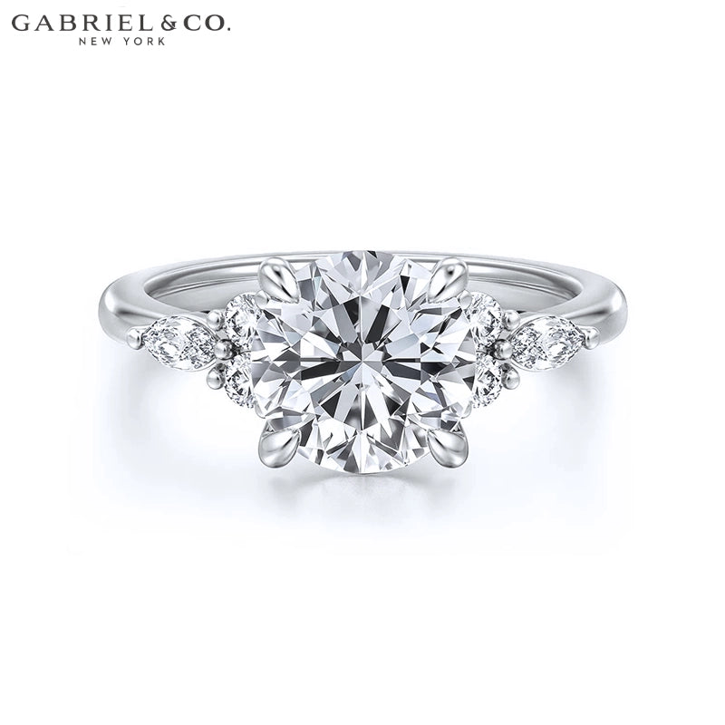 1.00ctr-2.00ctr Round Cut Natural Diamond Ring