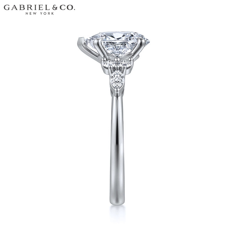 1.00ctr-2.00ctr Pear Cut Natural Diamond Ring Tailor Made