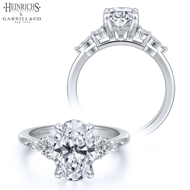 1.25ctr-2.50ctr Oval Cut Lab Grown Diamond Ring Tailor Made
