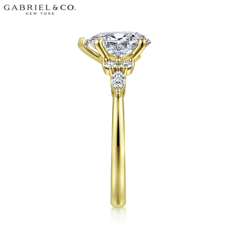 1.00ctr-2.00ctr Pear Cut Natural Diamond Ring Tailor Made