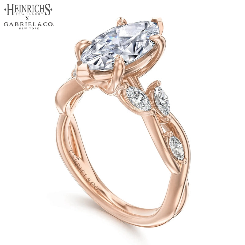 1.25ctr-2.50ctr Marquise Cut Lab Grown Diamond Ring