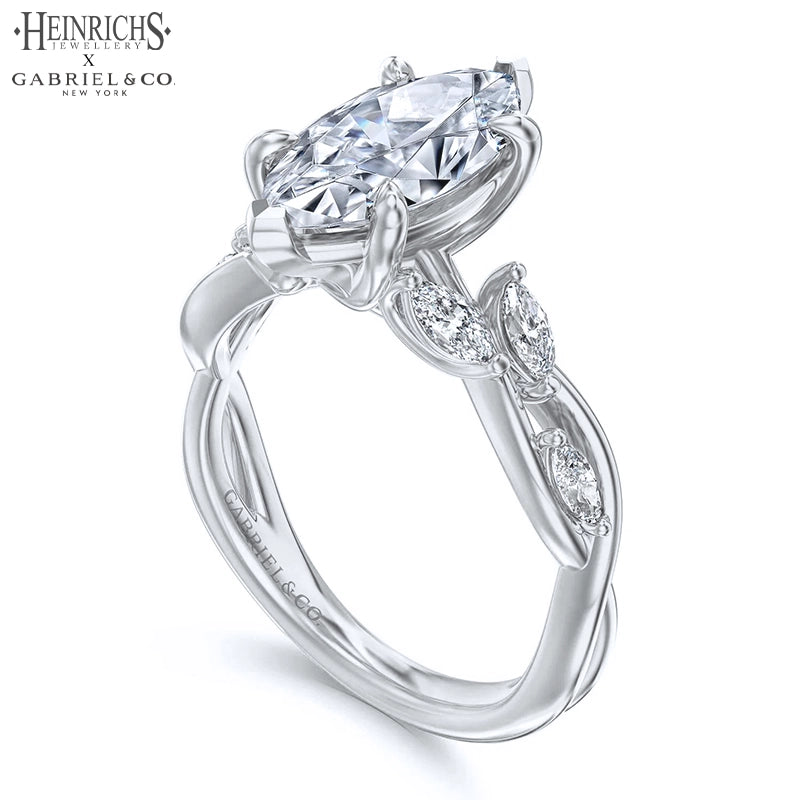 1.25ctr-2.50ctr Marquise Cut Lab Grown Diamond Ring