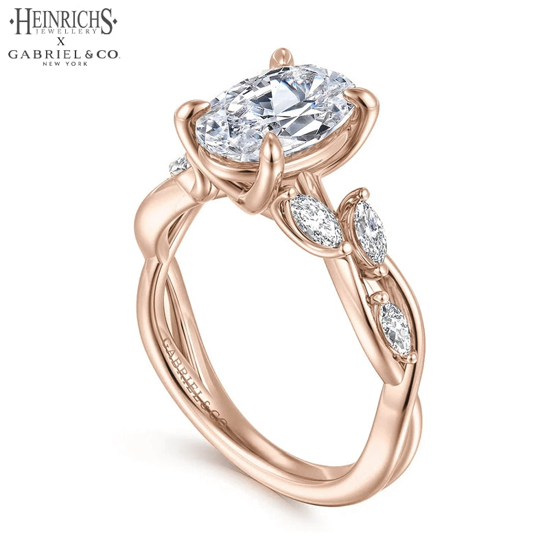 1.25ctr-2.50ctr Oval Cut Lab Grown Diamond Ring
