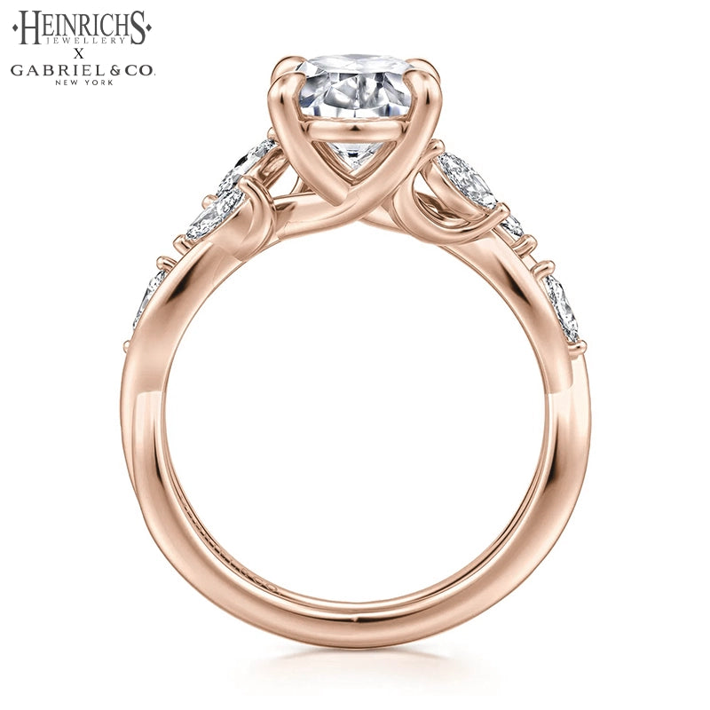 1.25ctr-2.50ctr Oval Cut Lab Grown Diamond Ring