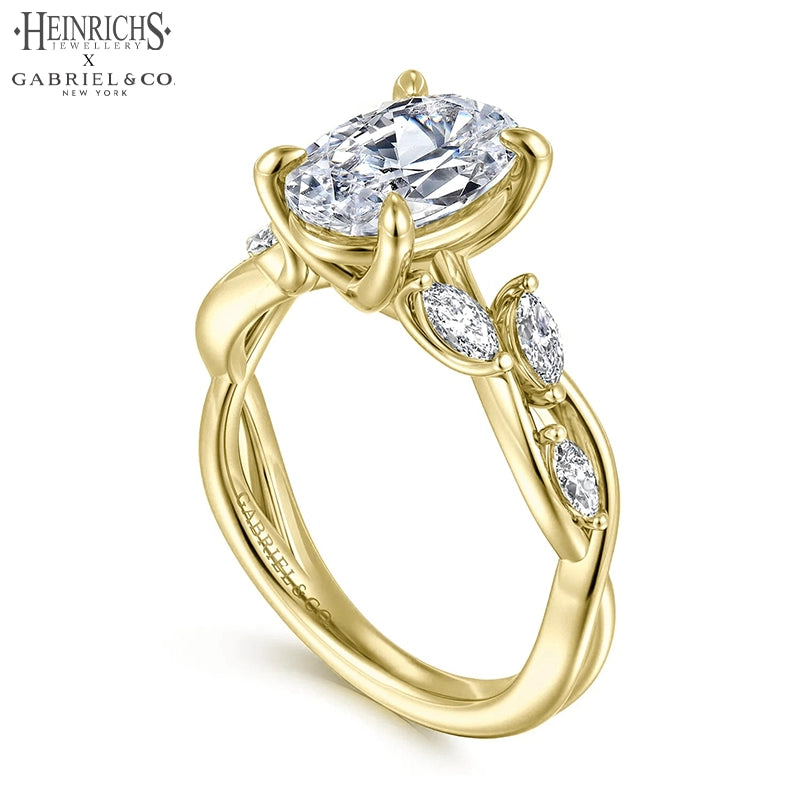 1.25ctr-2.50ctr Oval Cut Lab Grown Diamond Ring Tailor Made