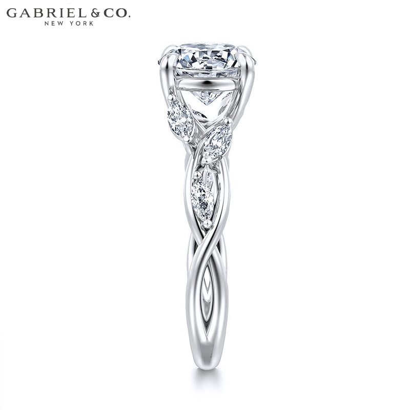 1.00ctr-2.00ctr Round Cut Natural Diamond Ring