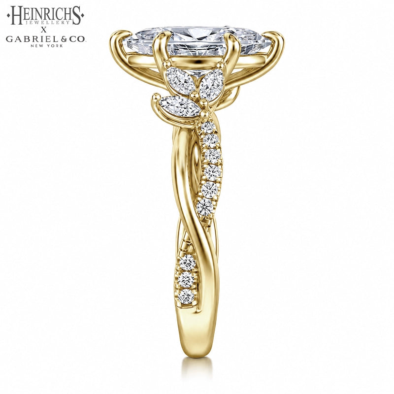 1.25ctr-2.50ctr Marquise Cut Lab Grown Diamond Ring Tailor Made