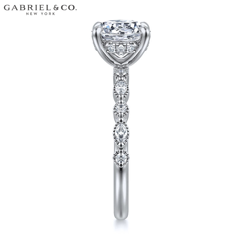 1.00ctr-2.00ctr Round Cut Natural Diamond Ring