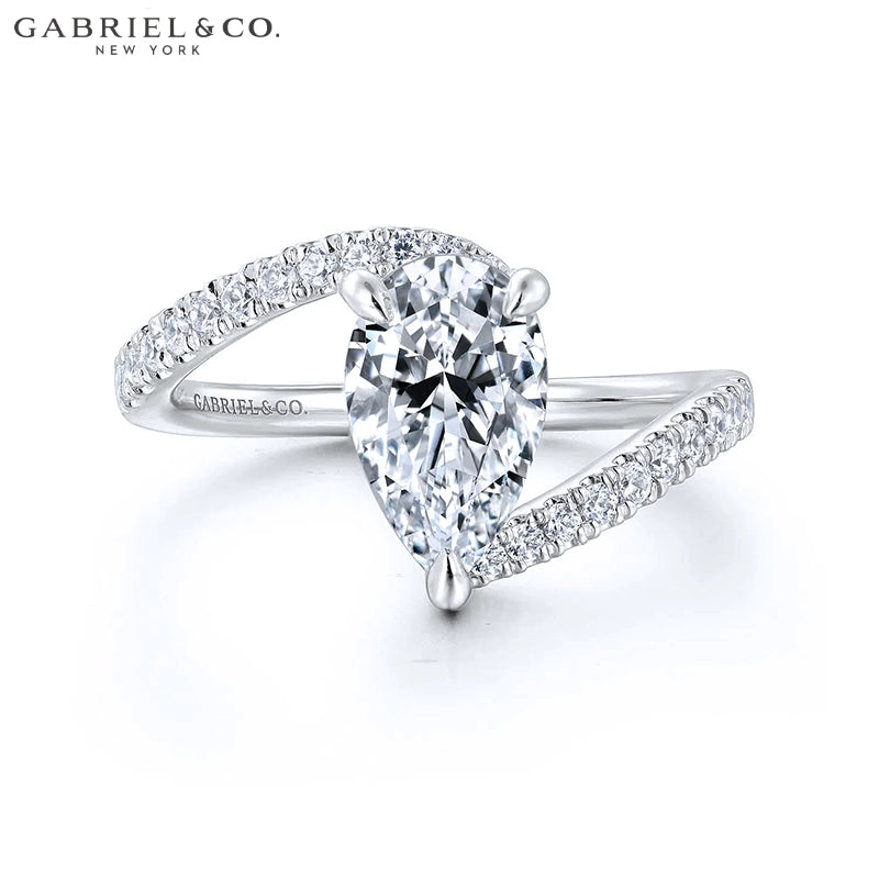 1.00ctr-2.00ctr Pear Cut Natural Diamond Ring Tailor Made