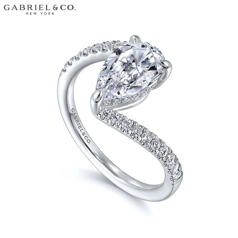 1.00ctr-2.00ctr Pear Cut Natural Diamond Ring Tailor Made