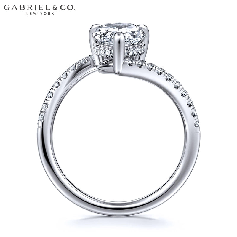 2.34ctw Pear Cut Lab Grown Diamond Ring