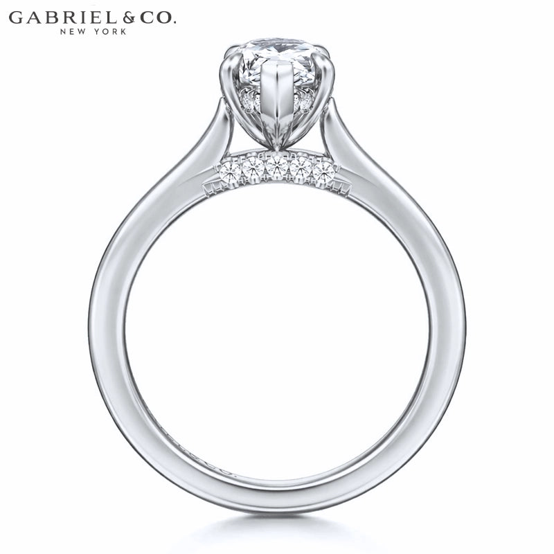 1.00ctr-2.00ctr Pear Cut Natural Diamond Ring Tailor Made