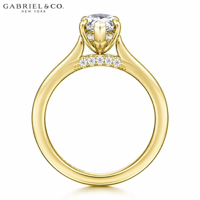 1.00ctr-2.00ctr Pear Cut Natural Diamond Ring Tailor Made
