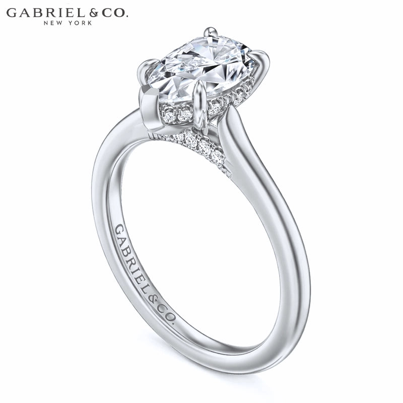 1.00ctr-2.00ctr Pear Cut Natural Diamond Ring Tailor Made