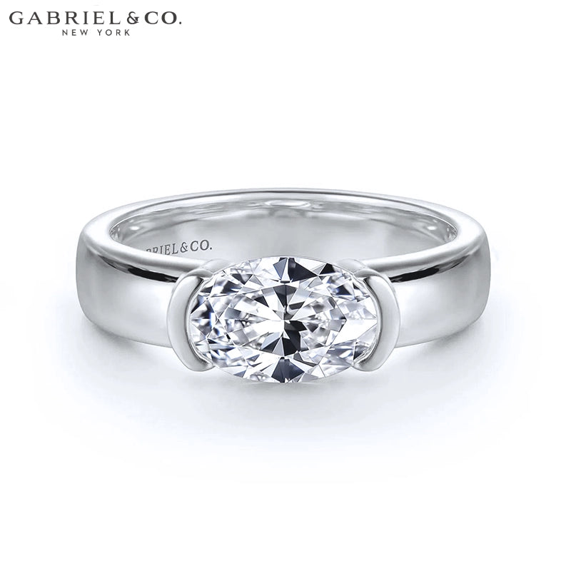 1.00ctr-2.00ctr Oval Cut Natural Diamond Ring Tailor Made