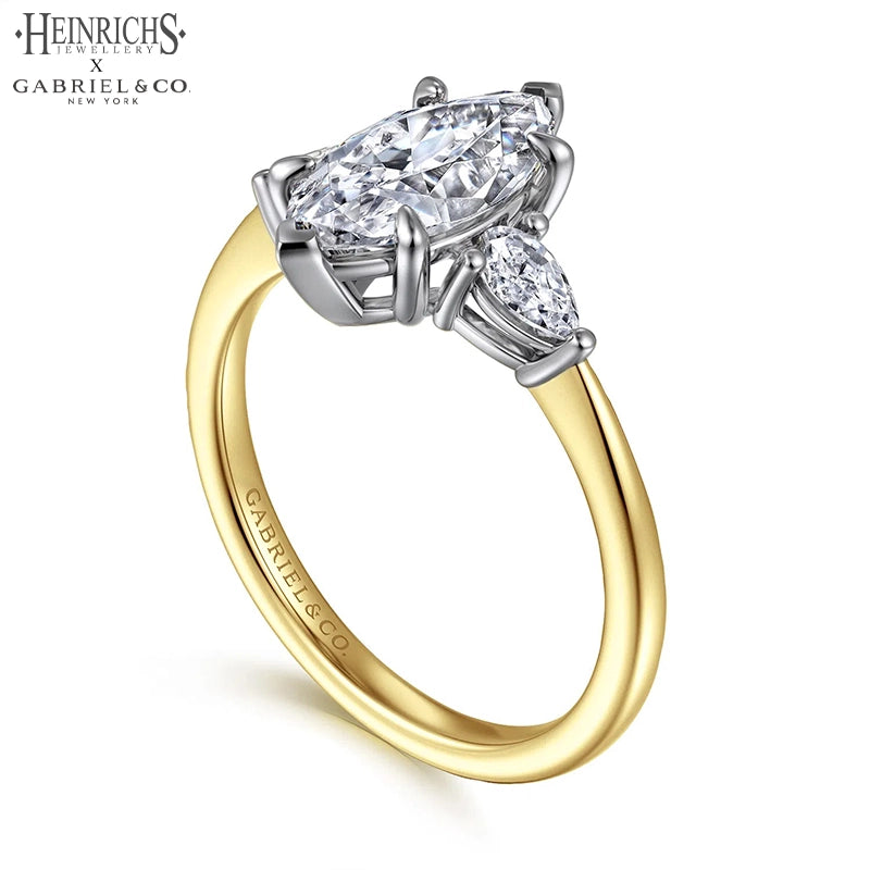 1.50ctr-3.00ctr Marquise Cut Lab Grown Diamond Ring