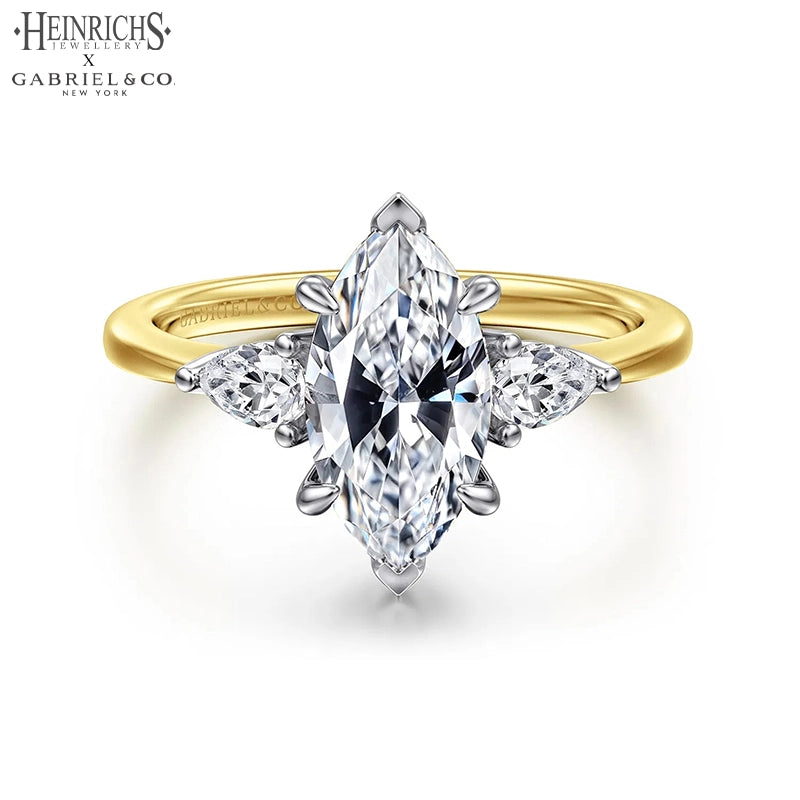 1.50ctr-3.00ctr Marquise Cut Lab Grown Diamond Ring