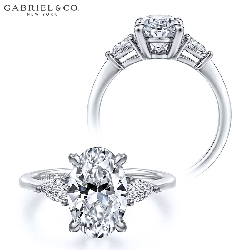1.00ctr-2.00ctr Oval Cut Natural Diamond Ring Tailor Made