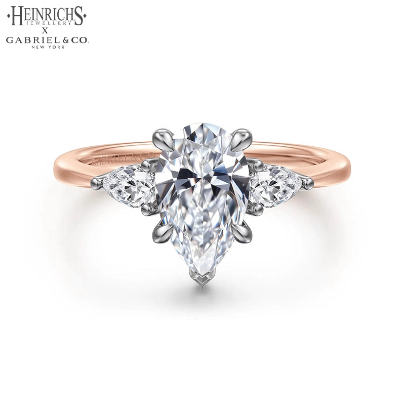 1.50ctr-3.00ctr Pear Cut Lab Grown Diamond Ring