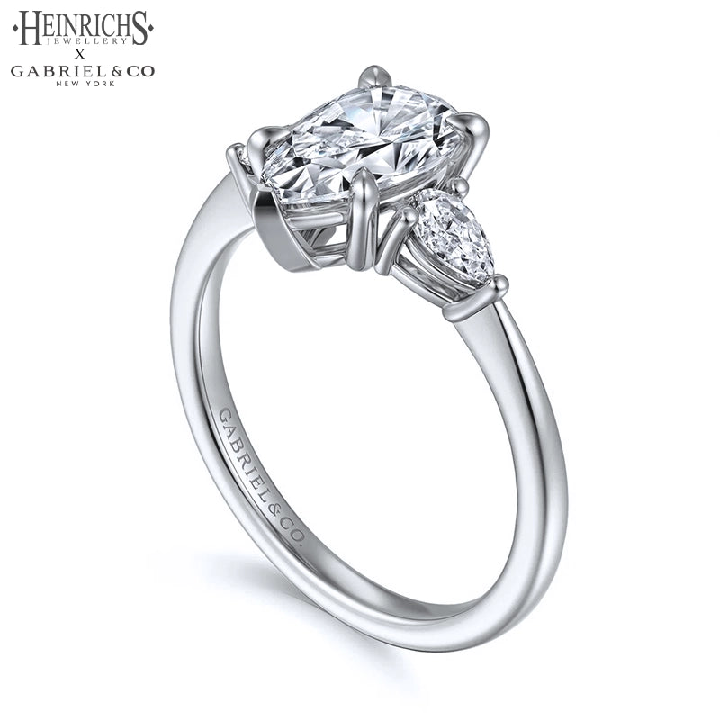 1.50ctr-3.00ctr Pear Cut Lab Grown Diamond Ring Tailor Made