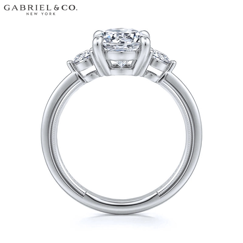 1.00ctr-2.00ctr Oval Cut Natural Diamond Ring Tailor Made