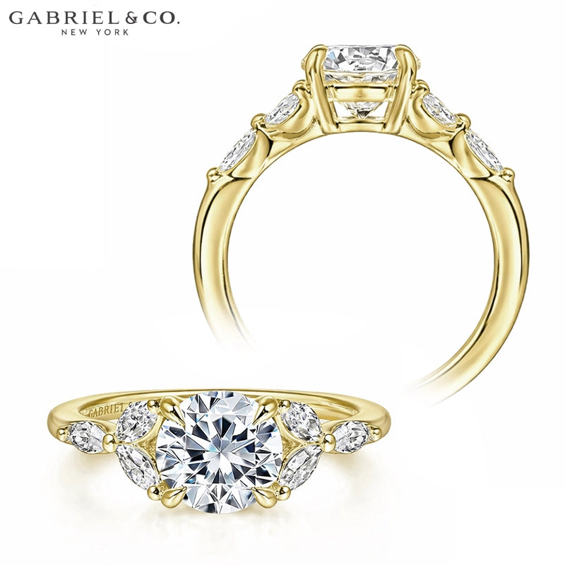 1.25ctr-2.00ctr Round Cut Natural Diamond Ring