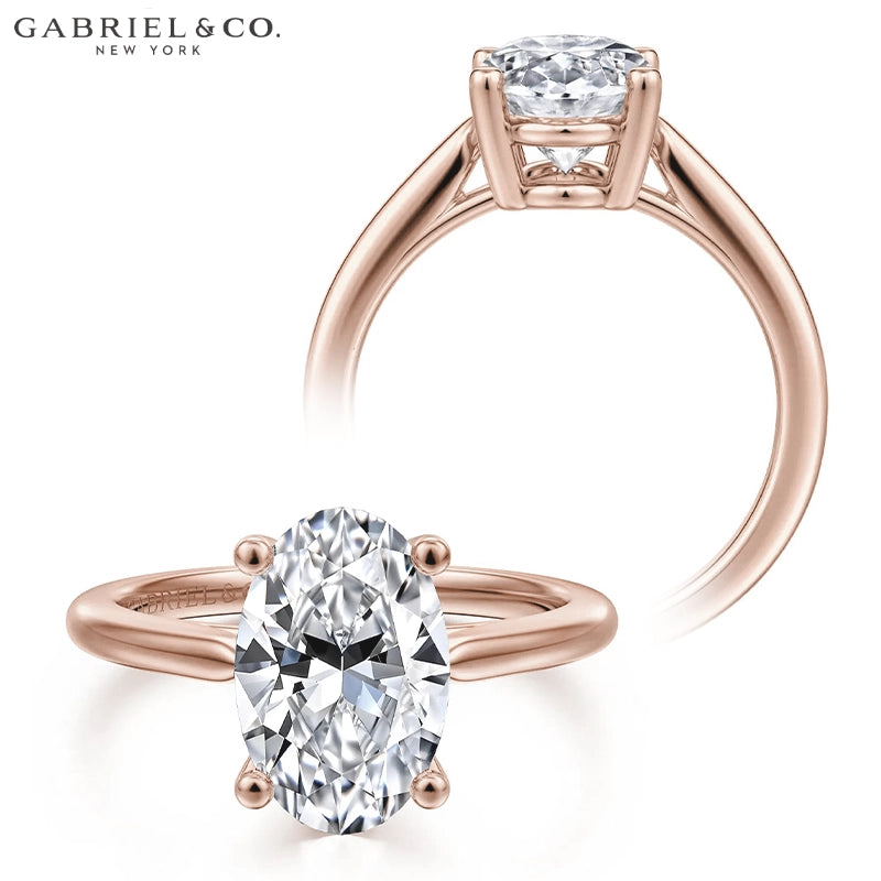 2.50ctr-5.00ctr Oval Cut Lab Grown Diamond Ring Tailor Made