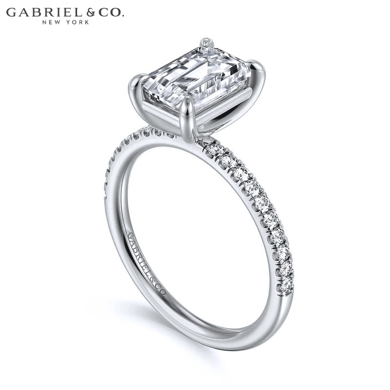 1.00ctr-2.00ctr Emerald Cut Natural Diamond Ring Tailor Made