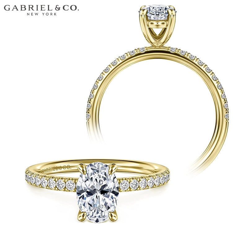 1.30ctw Oval Cut Lab Grown Diamond Ring