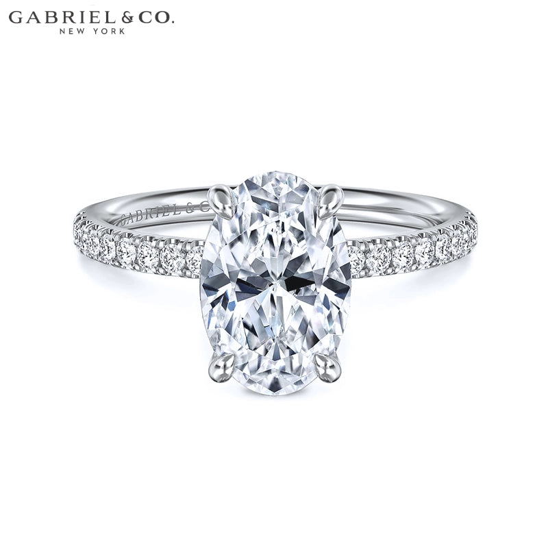 1.00ctr-2.00ctr Oval Cut Natural Diamond Ring