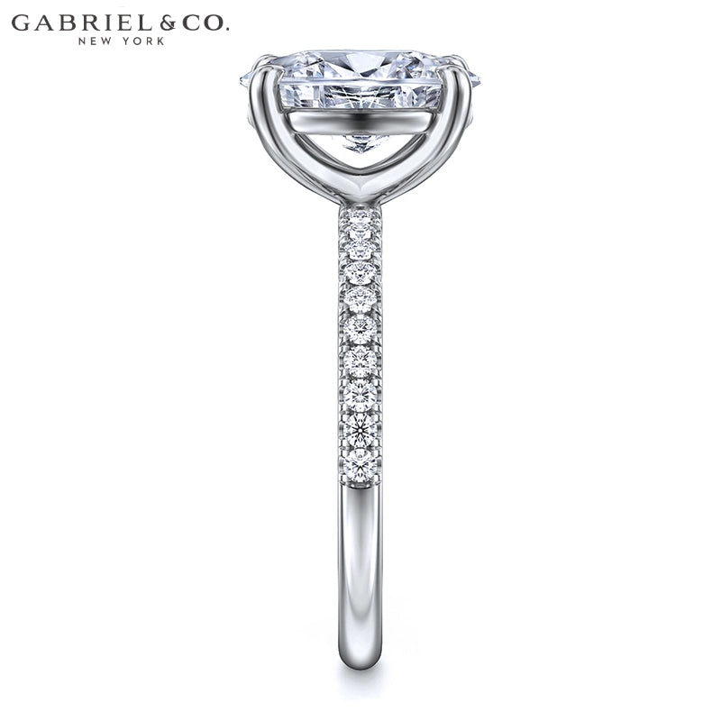 1.00ctr-2.00ctr Oval Cut Natural Diamond Ring