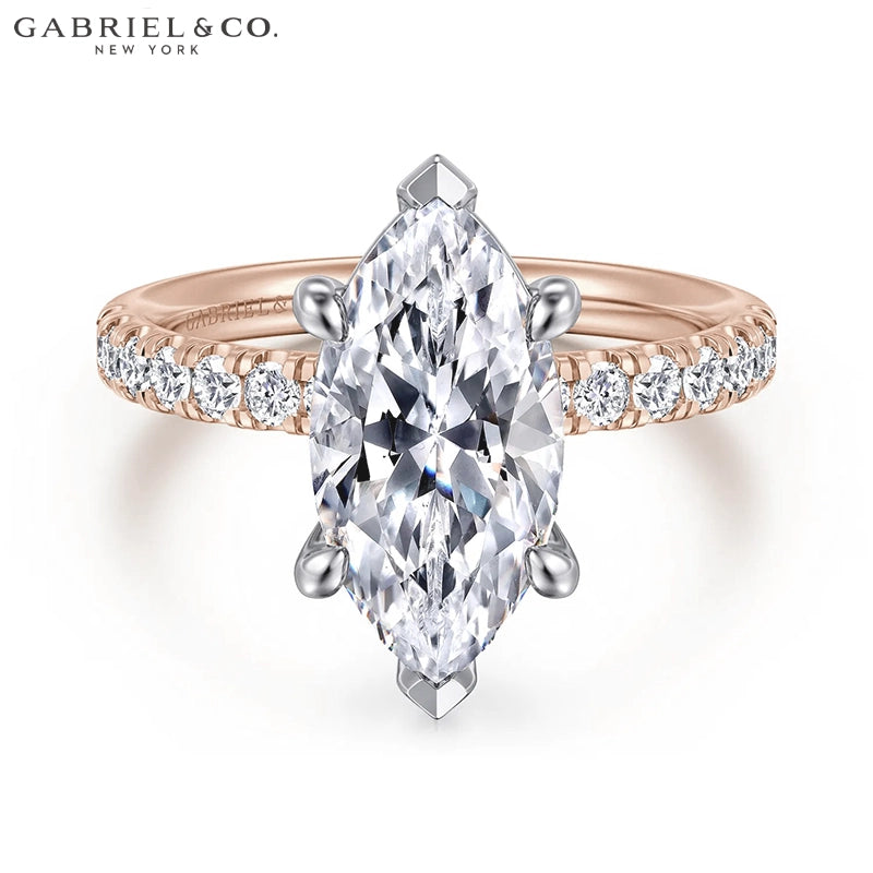 1.25ctr-2.50ctr Marquise Cut Lab Grown Diamond Ring Tailor Made