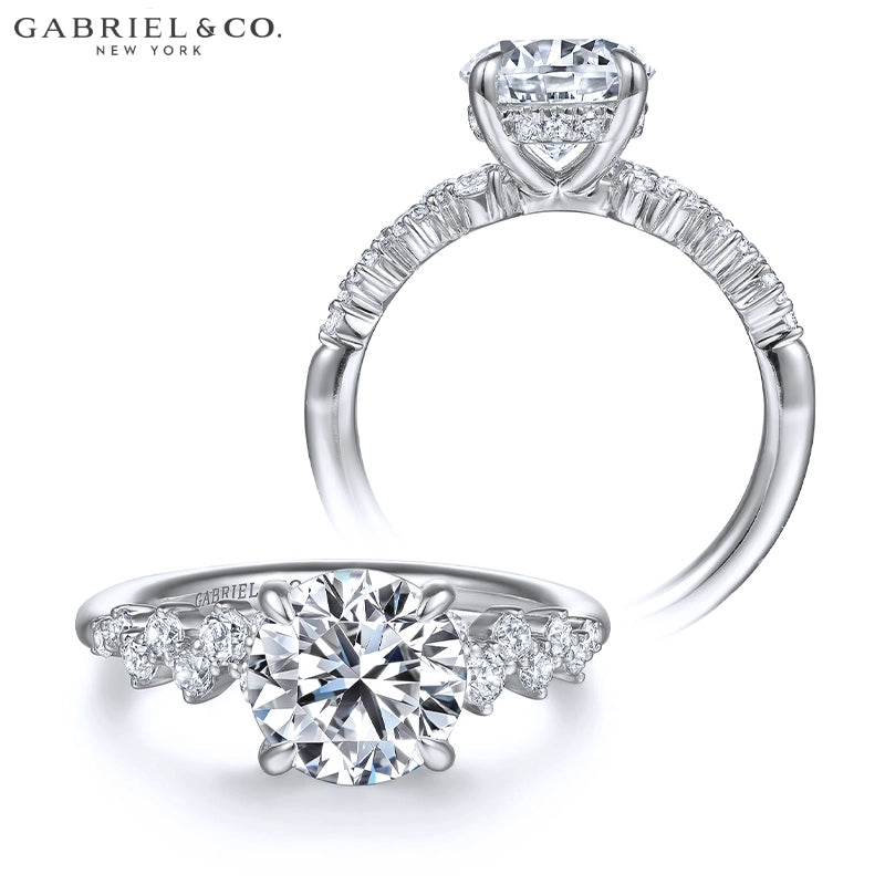 1.25ctr-2.00ctr Round Cut Natural Diamond Ring