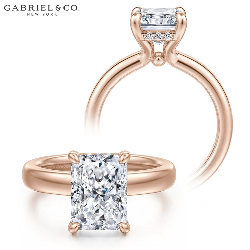2.50ctr-5.00ctr Radiant Cut Lab Grown Diamond Ring